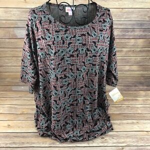 LuLaRoe Disney Grey, Red & Black Minnie Mouse